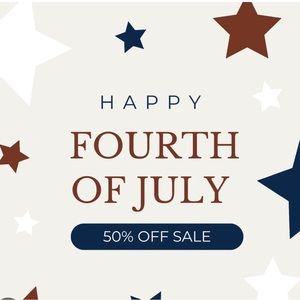4th of July week only! 50% off- make an offer on anything
